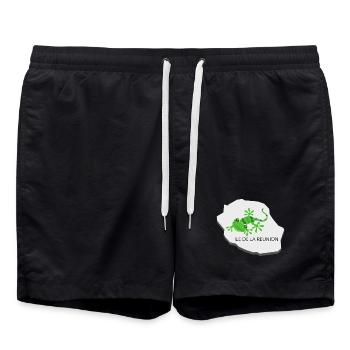 Grenouille tropicale Réunion - Short de bain - noir - Devant - AI Model Male 185 light (185cm)