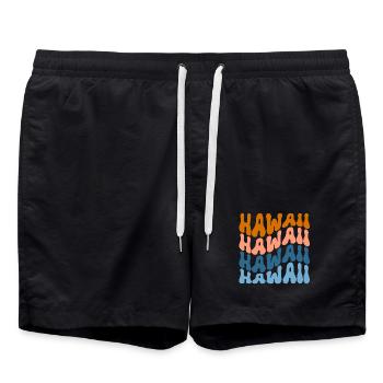 Hawaï - Short de bain - noir - Devant - AI Model Male 185 light (185cm)