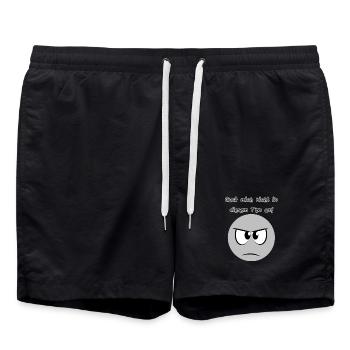 Nicht in diesem Ton - Badeshorts - Schwarz - Vorne - AI Model Male 185 light (185cm)