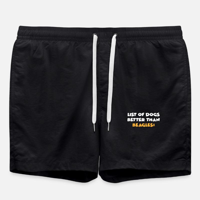 Beagle - Badeshorts - Schwarz