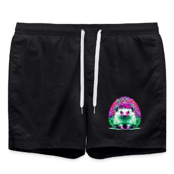 Hérisson - Short de bain - noir - Devant - AI Model Male 185 light (185cm)