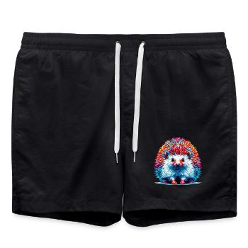 Hérisson - Short de bain - noir - Devant - AI Model Male 185 light (185cm)