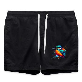 Martin-pêcheur - Short de bain - noir - Devant - AI Model Male 185 light (185cm)