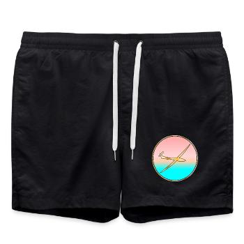 PLANEUR SEA SUNSET - Short de bain - noir - Devant - AI Model Male 185 light (185cm)