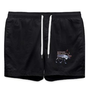 Kuusamo - Short de bain - noir - Devant - AI Model Male 185 light (185cm)