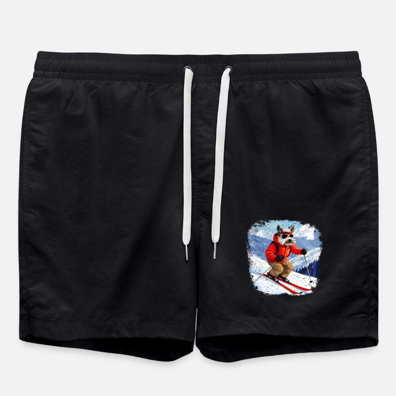 Ski Dog - Swim Trunks - black
