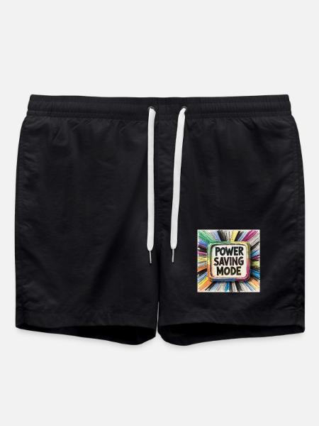 Power Saving Mode - Swim Trunks - black