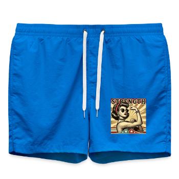 Force Fort Cool Femme Rockabilly Cadeau - Short de bain - cobalt blue - Devant