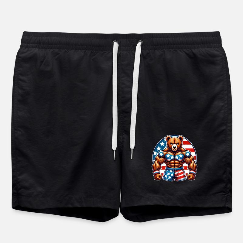 Muscle Bear USA - Swim Trunks - black