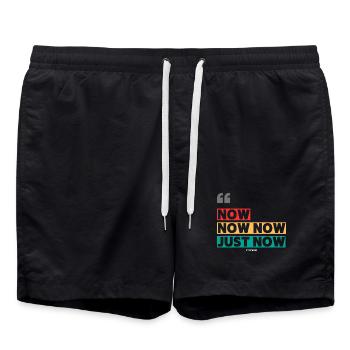 now now - Swim Trunks - black - Front - AI Model Male 185 light (185cm)