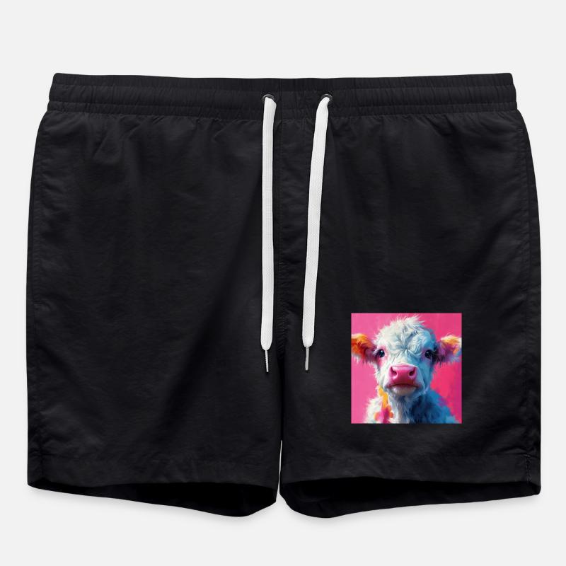 Pink Cow - Swim Trunks - black