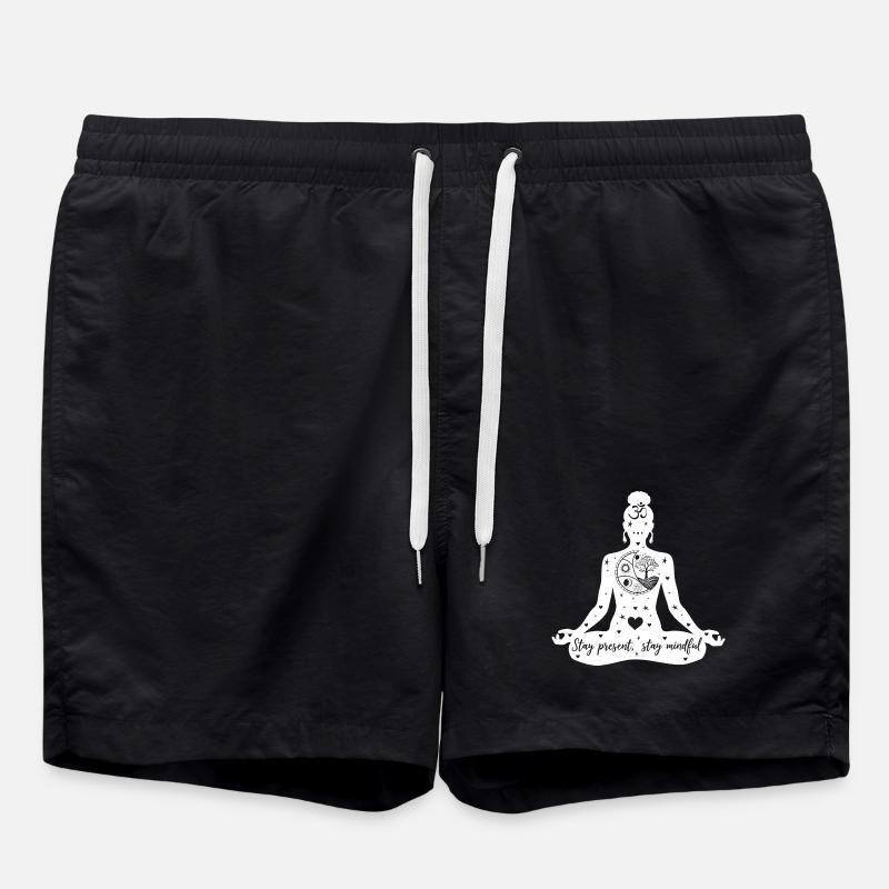 L’art du yoga #13 - Short de bain - noir