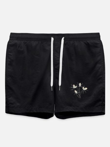 Bouquet de fleurs - Short de bain - noir