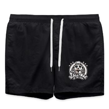 Scallywag des Jahres Erdmännchen witzig Geschenk - Badeshorts - Schwarz - Vorne - AI Model Male 185 light (185cm)