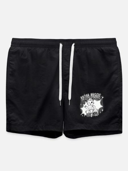 Mode Maman Activé – Mode veille désactivé - Short de bain - noir