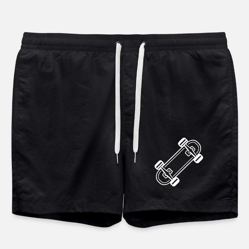 Skateboard Style Bande Dessinée - Short de bain - noir