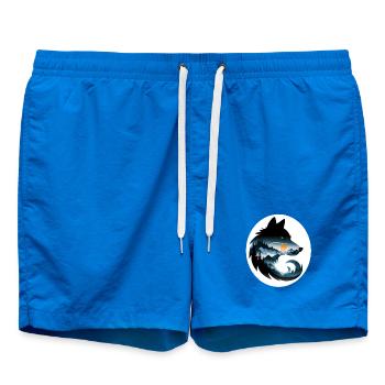 Paysage de loup - Short de bain - cobalt blue - Devant