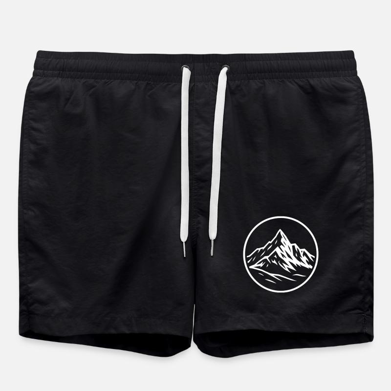 Großglockner - Badeshorts - Schwarz
