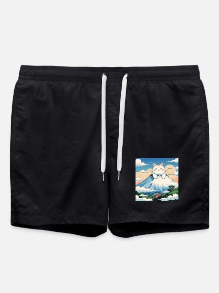 Chaton Fuji - Short de bain - noir