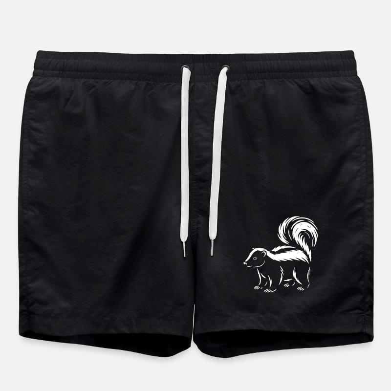 Stolzes Stinktier - Badeshorts - Schwarz