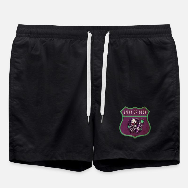 Spray of Doom - Swim Trunks - black
