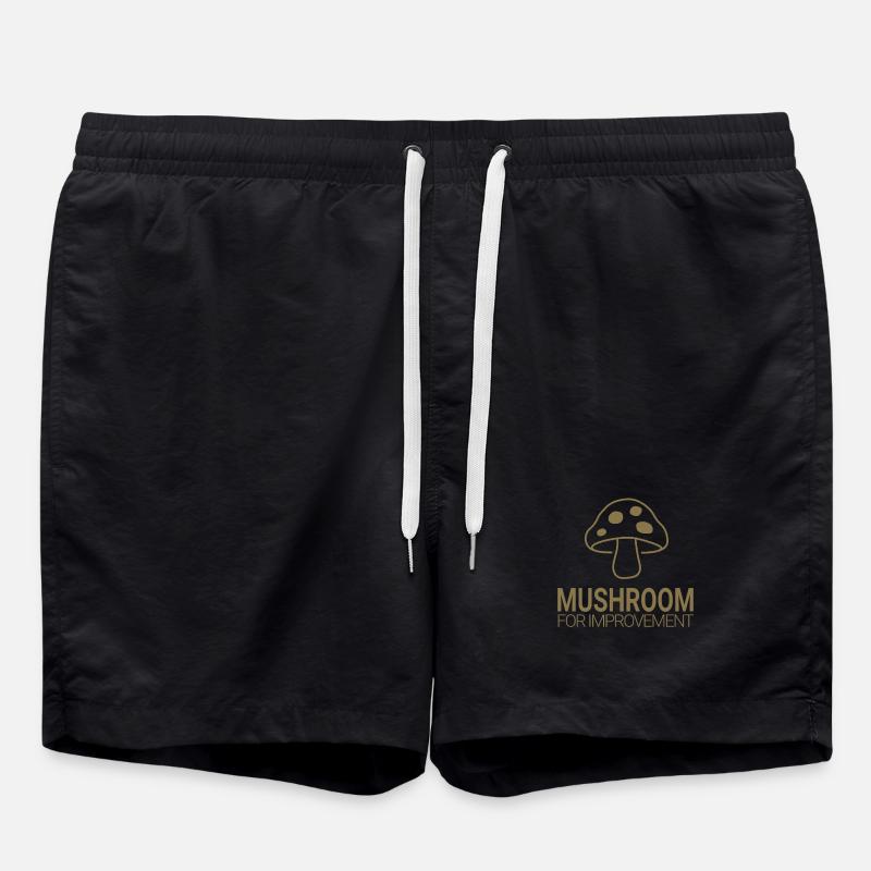 Mushroom for Improvement - Swim Trunks - black