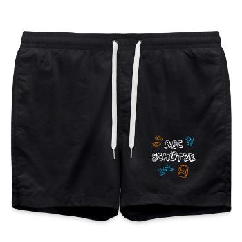 ABC Shooter School Beginners Satchel Pupils 1st Grade - Swim Trunks - black - Front - AI Model Male 185 light (185cm)
