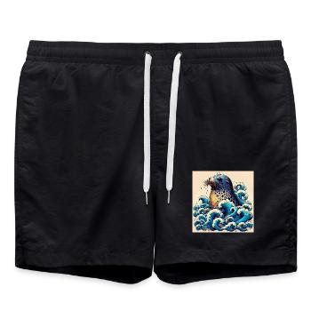 seal - Swim Trunks - black - Front - AI Model Male 185 light (185cm)