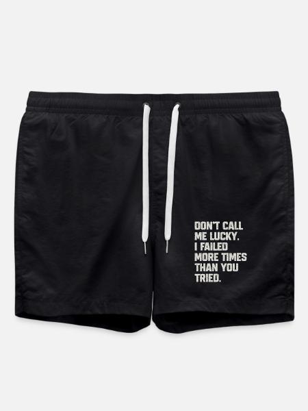 Citation Motivation Résistante - Short de bain - noir