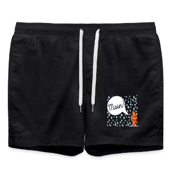 HAMBURG MOIN FRANZBRÖTCHEN - Badeshorts - Schwarz - Vorne - AI Model Male 185 light (185cm)
