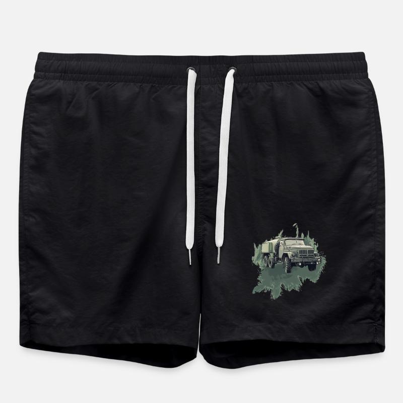 Legendärer Allrad-Klassiker - Badeshorts - Schwarz