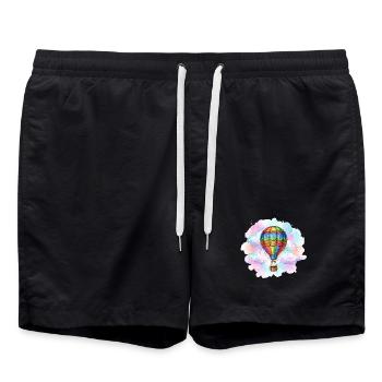 Ballon - Badeshorts - Schwarz - Vorne - AI Model Male 185 light (185cm)
