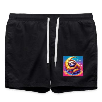 paresse - Short de bain - noir - Devant - AI Model Male 185 light (185cm)