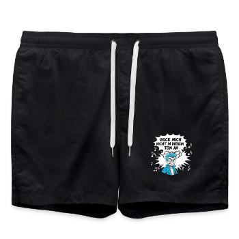 Design punk amusant avec mot-clé - Short de bain - noir - Devant - AI Model Male 185 light (185cm)