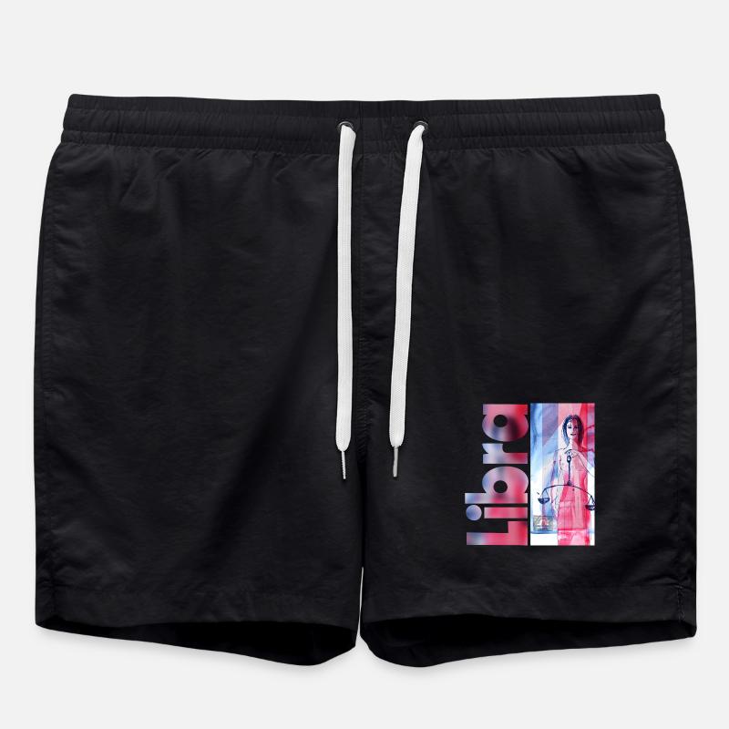 Zodiac sign Libra - Swim Trunks - black