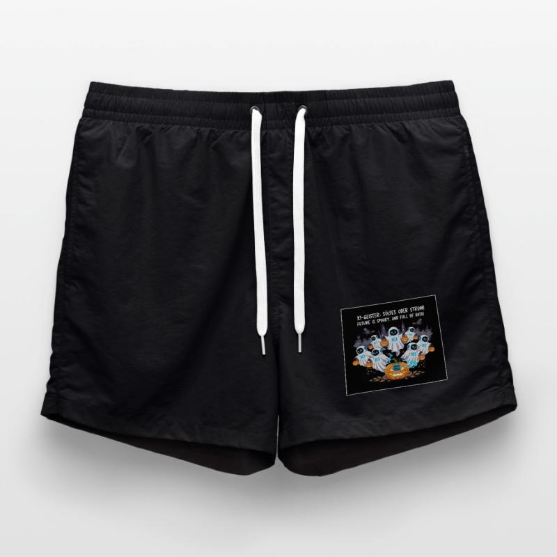 KI-Geister: Süßes oder Strom ! Badeshorts