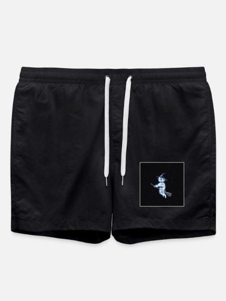Robot witch in space - Swim Trunks - black