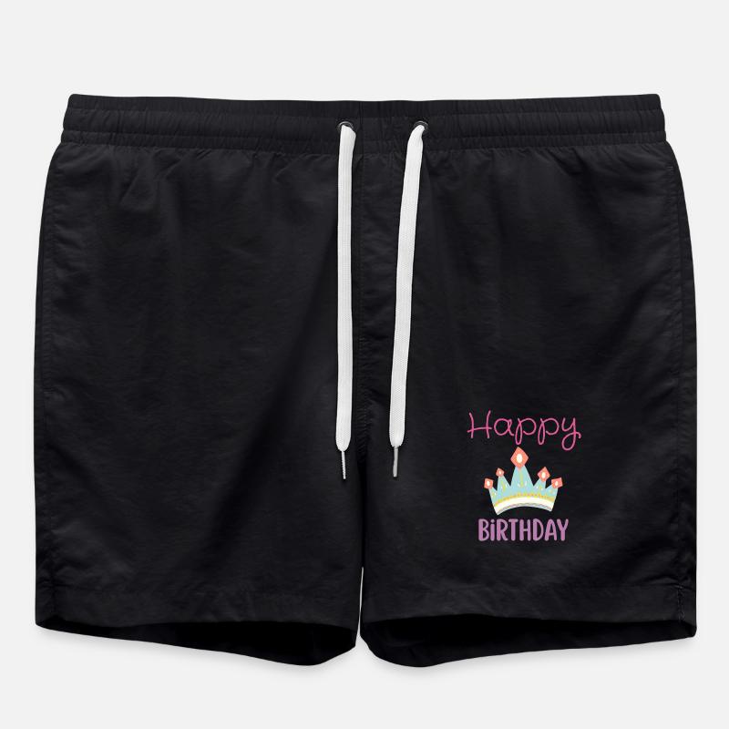 Happy birthday  - Short de bain - noir