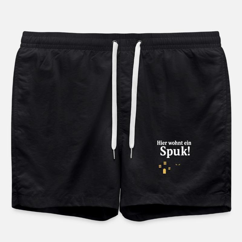 Maison pour chat au charme hanté - Short de bain - noir