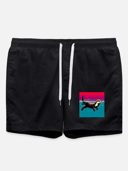 loutre - Short de bain - noir