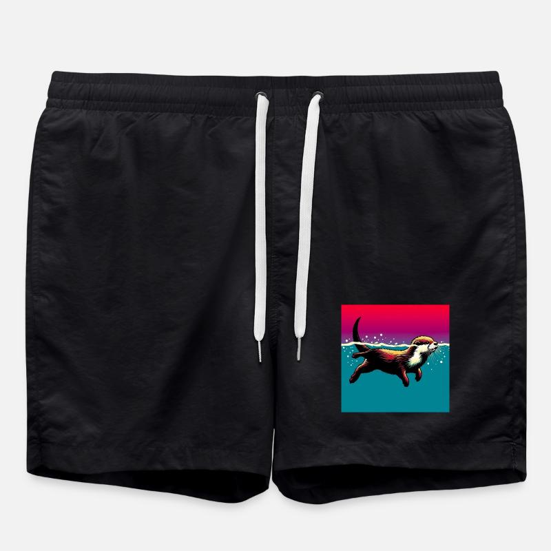 loutre - Short de bain - noir