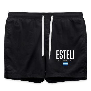 Esteli Nicaragua Nicaraguan - Short de bain - noir - Devant - AI Model Male 185 light (185cm)