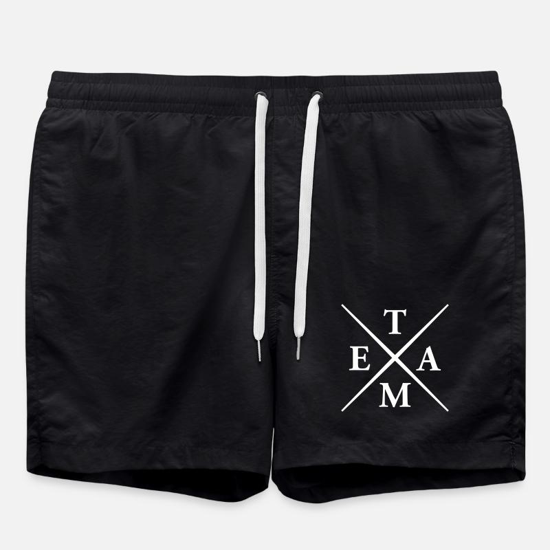 Team - Badeshorts - Schwarz