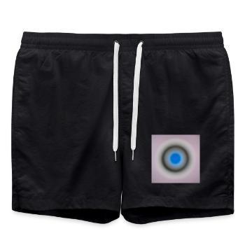 Grey_0001 - Badeshorts - Schwarz - Vorne - AI Model Male 185 light (185cm)