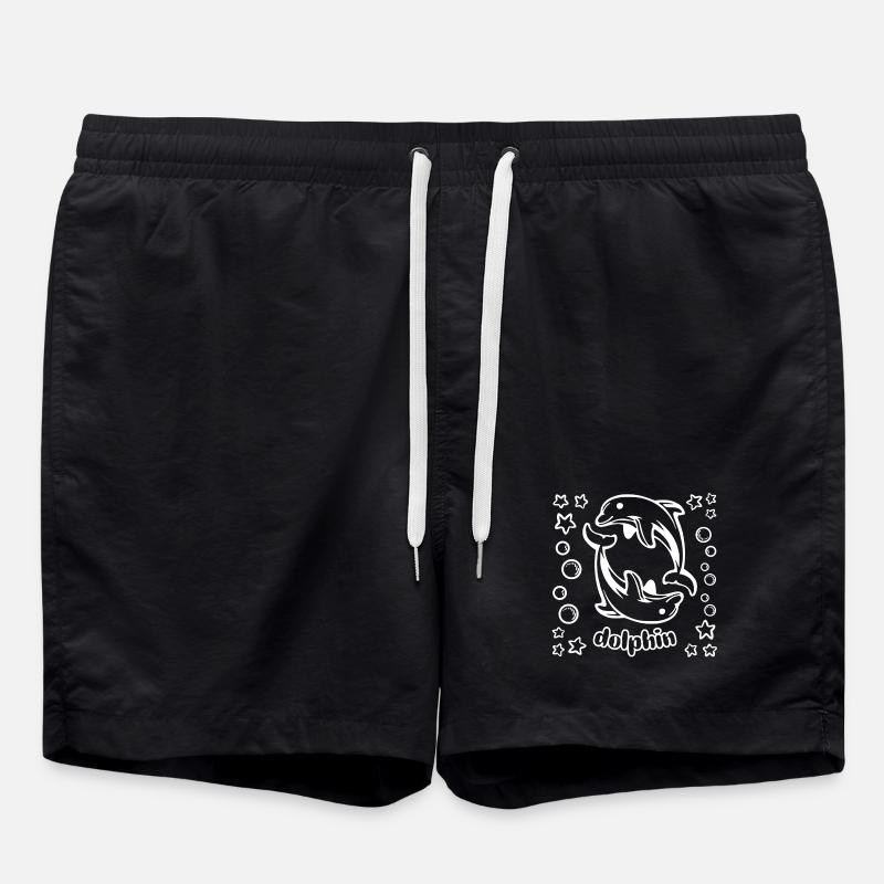 dolphin - Swim Trunks - black