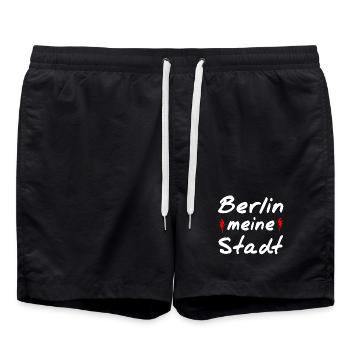 Berlin - Short de bain - noir - Devant - AI Model Male 185 light (185cm)