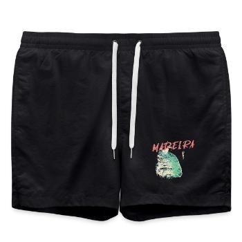 Baigneuse plage noire Madère illustration - Short de bain - noir - Devant - AI Model Male 185 light (185cm)