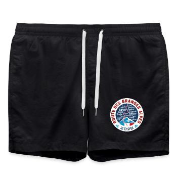 Route des Grandes Alpes | V2 | 2026 - Badeshorts - Schwarz - Vorne - AI Model Male 185 light (185cm)