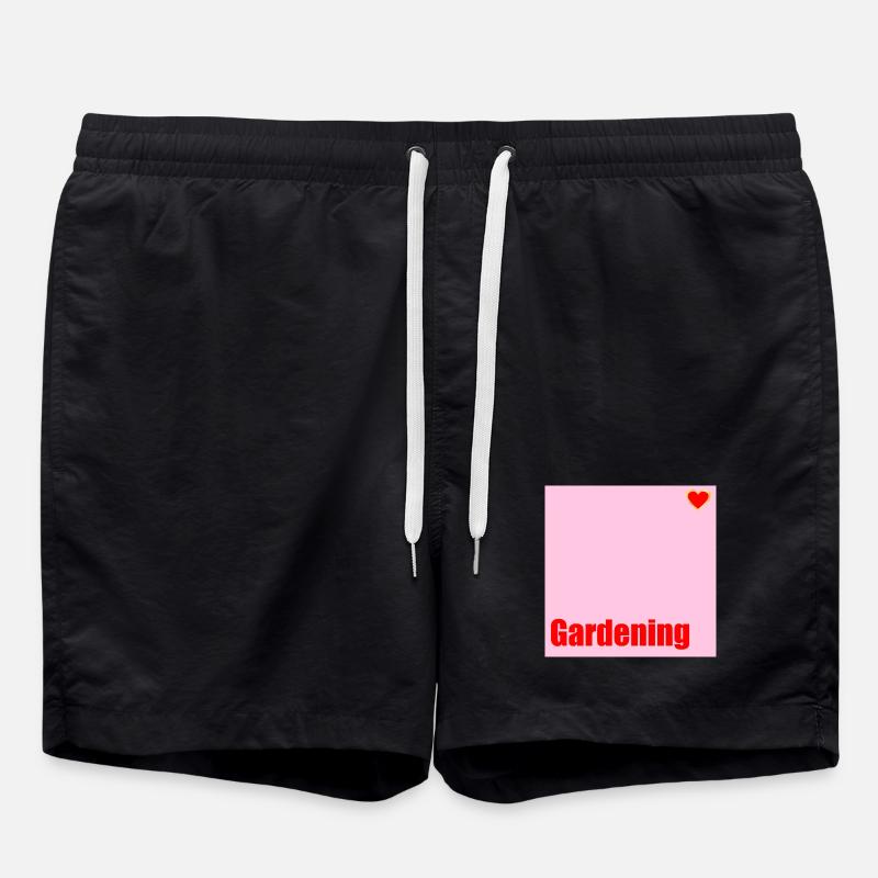 Gartenarbeit Liebe Garten - Badeshorts - Schwarz