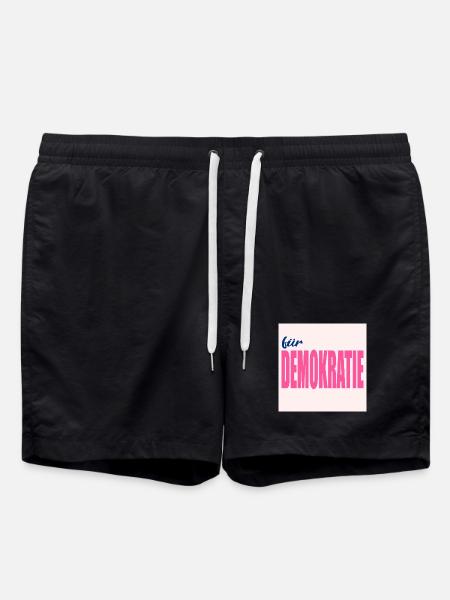 VALUES FOR DEMOCRACY - Swim Trunks - black